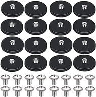 Rubber Coated Magnets Neodymium Magnet Mount Base with M6 Threaded Nuts Bolts Small Waterproof Magnets Magnetic Mounting Magnets Black Stud Magnet for Lighting Camera Outdoor Tools (16)
