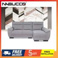 Nabucco N5013 Trend L Shape Sofa Set with Special L Design [Can Choose Casa Leather or Water Resistance Fabric,Cow Leather,Easy Clean Fabruc][Delivery in West Malaysia Only]