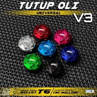 MESIN RXKING NINJA MATIC UNIVERSAL ENGINE OIL CAP M20X2.5 THREAD T6 CNC ALUMINUM MATERIAL BY 2TC FAC