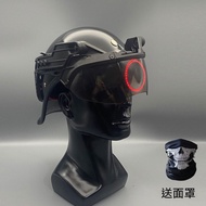 Cyberpunk Helmet Luminous Creative Half Helmet Mask Helmet Full Face Mask cos Alternative Funny Ladl