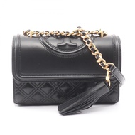 【二手】Tory Burch Fleming 小號單肩包，75576​​001，黑色皮革，女士，全新