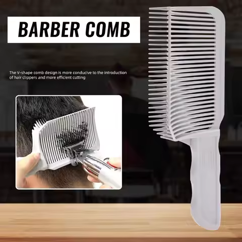 Professional Fade Comb Curved Heat Resistant ABS Barber Hairdressing Gradienter Design Precise Styli