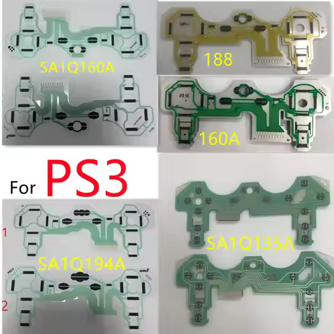 20pcs/lot for Ps3 Game Controller Conductive Film Keypad Button Ribbon Flex Cable SA1Q160A SA1Q194A 
