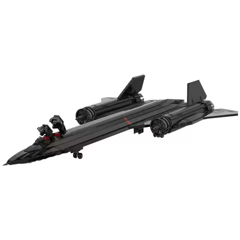 MOC-206128 SR-71 Blackbird Reconnaissance Aircraft Building Blocks US Military SR-71 Blackbird Brick