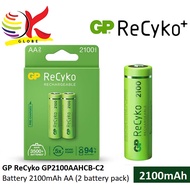 GP RECYKO + 2100 MAH RECHARGEABLE AA BATTERY - 2 PCS (GP210AAHCB-C2)