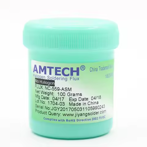 100% AMTECH-NC-559-100g ASM Flux Paste Lead-free Flux Needle BGA Welding Is Commonly Used for Solder