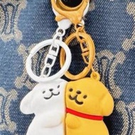 全新 不離不棄 線條狗狗磁吸鎖匙扣 情侶磁石鎖匙扣 可愛小狗 cute puppies magneti...