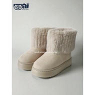 Premium Winter Boots Fox Fur Winter Boots Women Warm Snow Shoes Woman Fashion