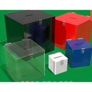 (Acrylic) Ballot box, ballot box, lottery box, clear mica charity box.