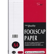 A4 FOOLSCAP PAPER 60GSM 100 SHEETS ( UNI S-36 ) A4 Paper Foolscap Paper