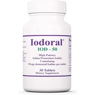 Iodoral 50 mg Supplement - Potassium Iodide 30 Tablets, High Potency Iodine Tablets, Iodine Suppleme