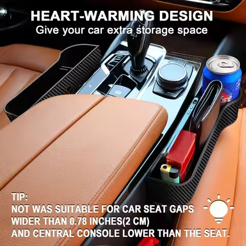 Car Seat Gap Storage Box, Multi-functional Car Seat Storage Box, Can Store Mobile Phones, Keys, and 