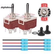 4Pin Reverse Polarity Toggle Switch 2PCS 12V Momentary Rocker Switch 30A on Off on DPDT 3 Position W