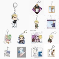 Erwin Smith Attack on Titan SnK Anime keychain made of decorative Acrylic mica Bookbag as a Great Wa