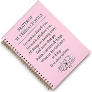 THRXOBN St. Teresa of Avila Prayer Notebook - 'Let Nothing Disturb You' Catholic Journal - Christian