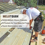 MELOTOUGH Small Tool Pouch Electrican Clip on Tool Pouch,Tool Belt Pouch with Belt Holster Mini Elec