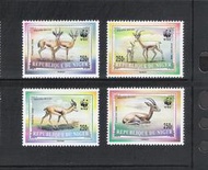 出清價 ~ WWF-246 尼日 1998年 多卡斯瞪羚郵票 ~ 套票 四套版張 - (動物專題)