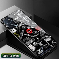 Softcase Glass Kaca OPPO A16 - Casing Hp OPPO A16 - C42 - Pelindung hp OPPO A16 - Case Handphone OPPO A16 - Casing Handphone OPPO A16 - Softcase oppo A16