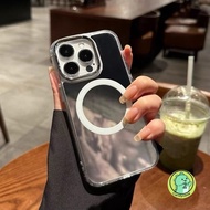 Magnetic Mirror Casing For Redmi 14C 14R 13 13R 13C 12C 12R 11A 10A 10C 9A 9C NFC A3 4G A2 A1 Plus K