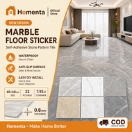 Marble Tiles 60X60CM Self Adhesive PVC Floor Sticker Lantai Vinyl Flooring Mozek Lantai Lantai Pelek