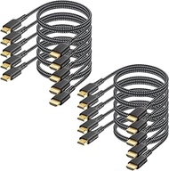 Long HDMI Cable 10-Pack 10FT,8K HDMI to HDMI 2.1 Cord 48Gbps Ultra High Speed Multi Pack Cable for C