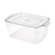 KECH FRIDGE BOX WITH LID 15.5X23.6X10 SNOWY CLEAR