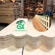 Cheap Pre-Planed Pine Wood Slats, 1.5cm Thick x 4.5cm Long, 1m Long, Pine Wood Slats for Decorative 