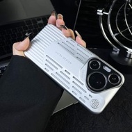 適用華為pura70手機殼pura70pro高級感pura70ultra磨砂超薄全包防摔男女香薰瓦楞散熱殼-星光銀 華為Pura 70