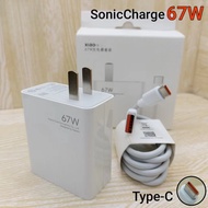 ส่งจากไทย ชุดชาร์จ For XIAOMl 67W สายชาร์จ 6A หัวชาร์จ 67W USB Type C Quick Charge รุ่น เสียวมี่ MI