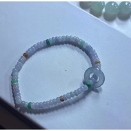 Jade pendant pendant pendants, fashion accessories, delicate small bracelet, live bead chain bracelet, purple abacus bracelet with the ring linked
