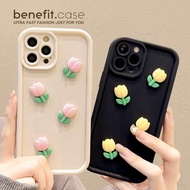 Suitable for IPhone 11 12 Pro Max X XR XS Max SE 7 Plus 8 Plus IPhone 13 Pro Max IPhone 14 Pro Max Little Flowers Phone Case with Accessories Simple Elegant