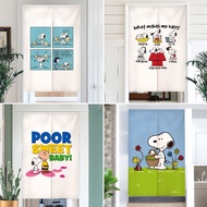 Kid Room Snoopy Door Curtain for Living Room Long Partition Doorway Curtain for Child Room Home Decor Sliding Door Curtain Kitchen Feng Shui Curtain