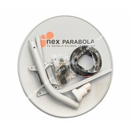 Parabola mini odu paket 45cm lengkap kabel lnb tanpa receiver 1koli