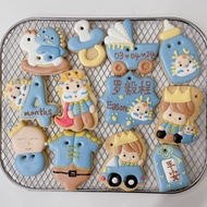 Baby Shower cookies Royal Icing Cookies for 4 months baby 收诞饼 / 收涎饼干