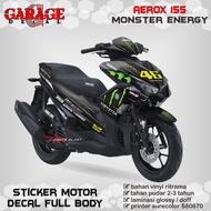 Decal Aerox 155 Old Full Body Sticker Aerox 155 Old Full Bodyy Monster Energy