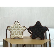 Celine Celine Celine c Home 22 New Style logo Five-pointed Star Print ETOILE Small Star Handbag Cowh