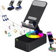 BlueTooth Speaker With Phone Stand 5 In 1 Mobile Phone Holder 360º Rotating Phone Stand With 9D Soun