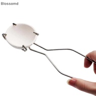 Blossomd 25Cm Stainless Steel Crucible Tong Clamp Crucible Pliers White Gold Bowl Melting Gold Furna