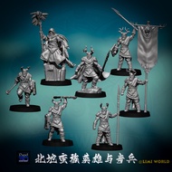 [DND Model] Northern Barbarian Heroes and Soldiers Third Party Magic Ring King War Chess Piece Model