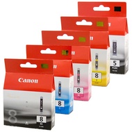 CANON PGI-5BK & CLI-8 C,M,Y,B,PC,PM,R,G INK [100% ORIGINAL]