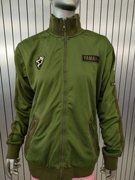 เสื้อแจ๊คเก็ต Yamaha ปัก TTX สีเขียวขี้ม้า อกกว้าง54 cm ยาว 67cm ขนาดFree Size  สินค้าลิขสิทธิ์ Yamaha แท้100%