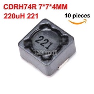 10pcs CDRH74R 220uH 221 0.32A Shielded Inductor SMD Power Inductor 7x7x4mm
