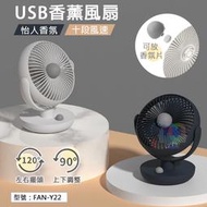 【下架】USB充電式香薰風扇 十檔風速桌扇 左右擺頭 香氛桌扇 小風扇 循環扇 迷你風扇 辦公室桌扇 FAN-Y22