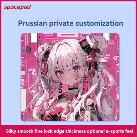 Spacepad Mouse Pad Ultrafine Weave Rubber Desk Mat Prussian Mouse Pad Customizable Pattern Esports F