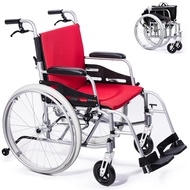 Magnesium Lightweight Wheelchair - 21lbs Self propelled Chair with Travel Bag and Cushion, Portable 