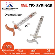 5ml TPX Heavy duty syringe Veterinary Pig injection syringe Reusable Fiber glass syringe for Chicken sheep birds
