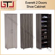 TGL EVERETT High 2 Door Shoe Cabinet/ Shoe Rack/ Shoe Organizer/ Kabinet Kasut Bertutup / Almari Kasut Tinggi 2 Pintu