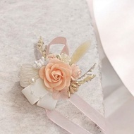 Peach salem hand corsage corsage bridesmaids bridesmaids flower bracelet wedding bridesmaid bridesma