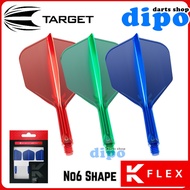 TARGET K-FLEX RGB 【 No.6 Shape 】Hard Material Darts Flight - TARGET Darts Flight