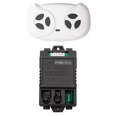 JR1945M-2-7P-12V Receiver ,White ,Black Controller Control Box Accessories for Children Electric Rid